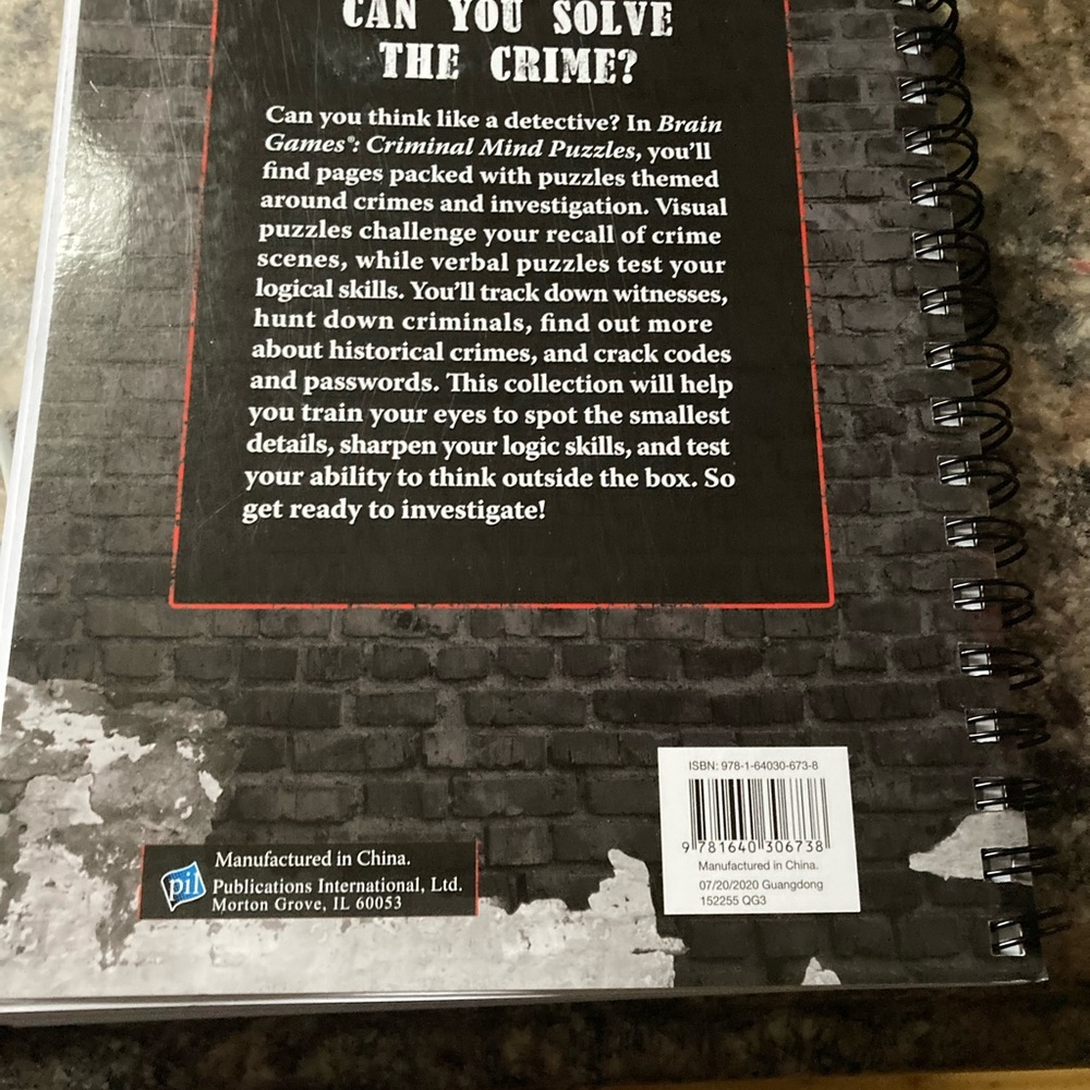 Criminal minds fun puzzles book